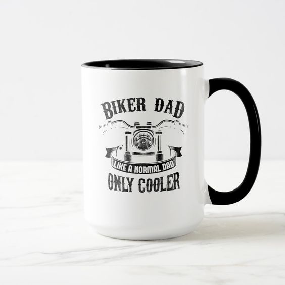 Biker dad mug