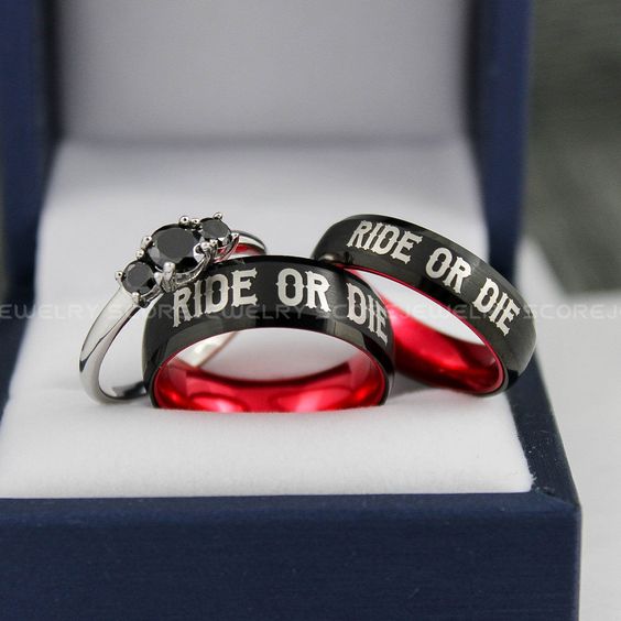 Harley Davidson Couple Ring