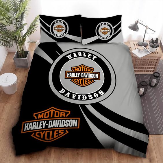 Harley Davidson Couples Bedding Set