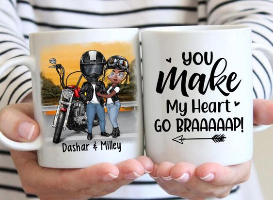 Harley Davidson Couples Coffee Mugs