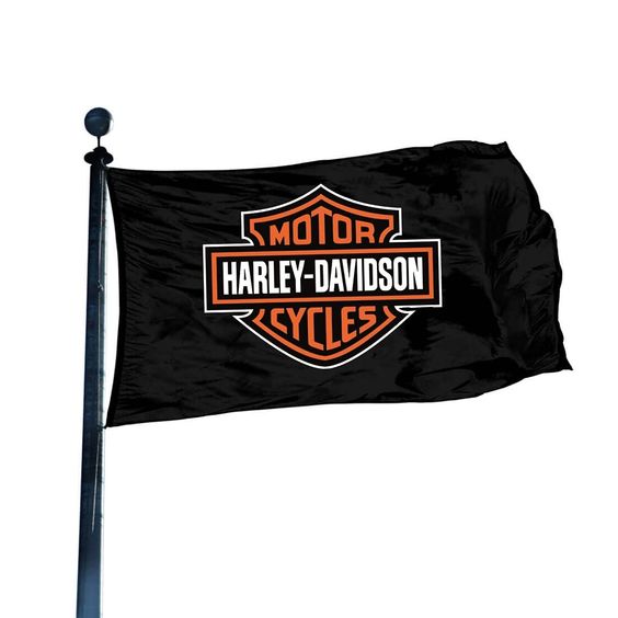 Harley Davidson Decor Flag