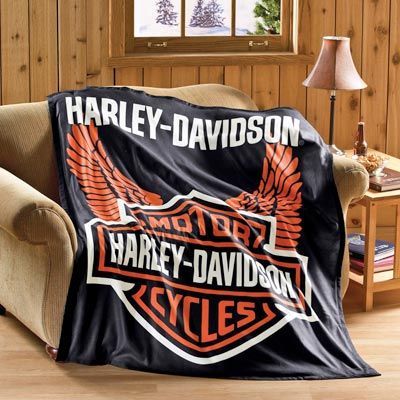 Harley Davidson Fleece Blanket Collectionsetc