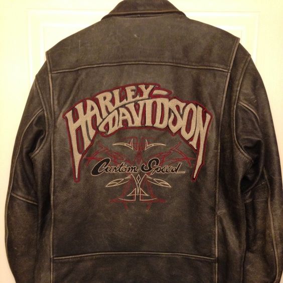Harley Davidson Leather Jacket Etsy