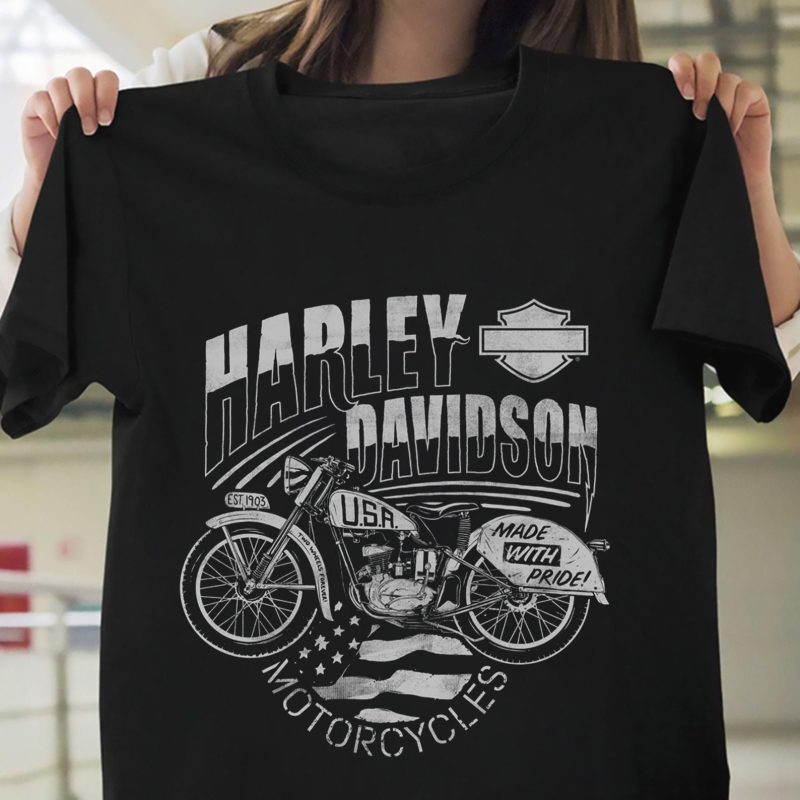 Harley Davidson Made With Pride Motorcycles Classic T Shirt