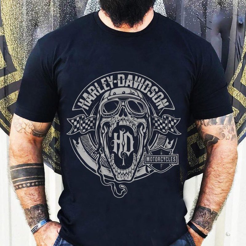 Legendary Harley Davidson Skull Motorcycles Gifts For Rider Classic T Shirt