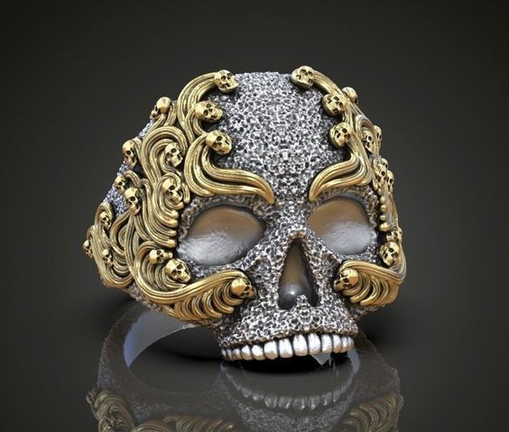 Willie G Accessories Skull Stainless Steel Ring Etsy