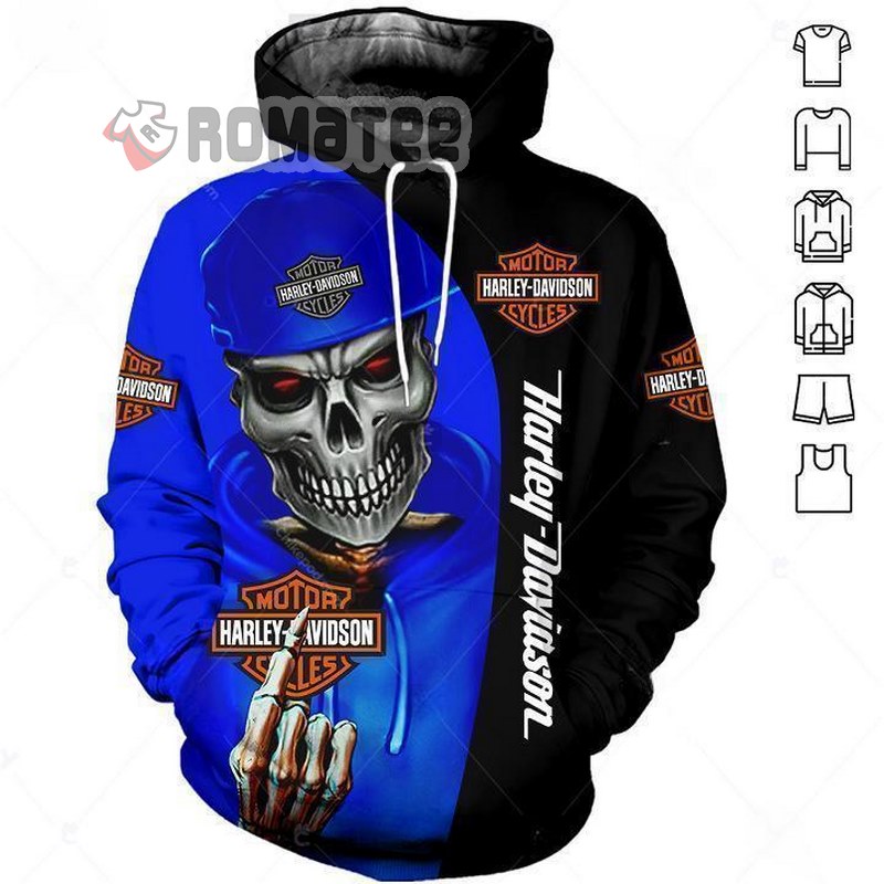 Harley Davidson Clothing B Boy Skull 3D Hoodie