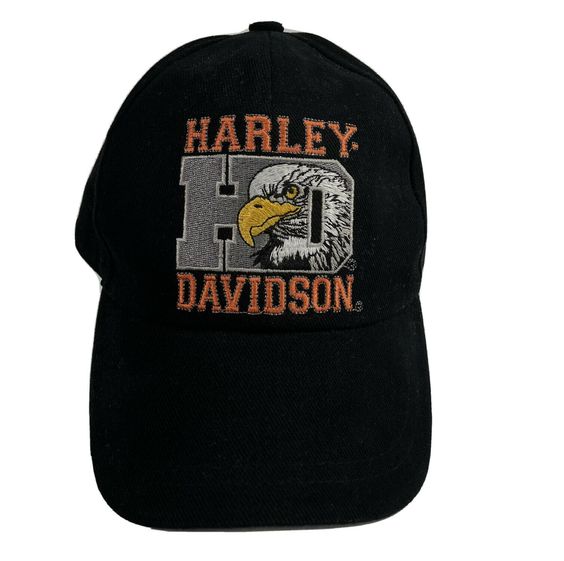 Harley Davidson Mens Black Emroidered Hd Eagle Ebay
