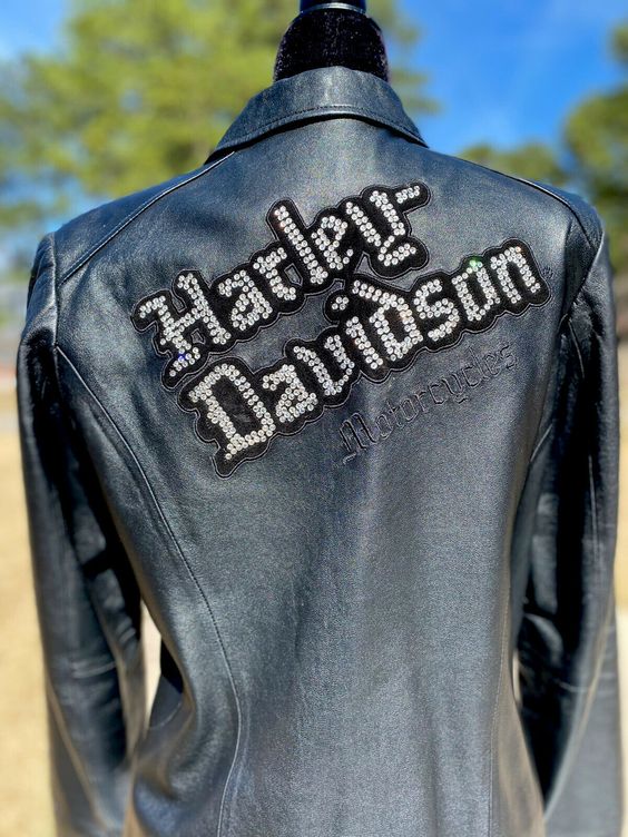 Harley Davison jean jacket ebay