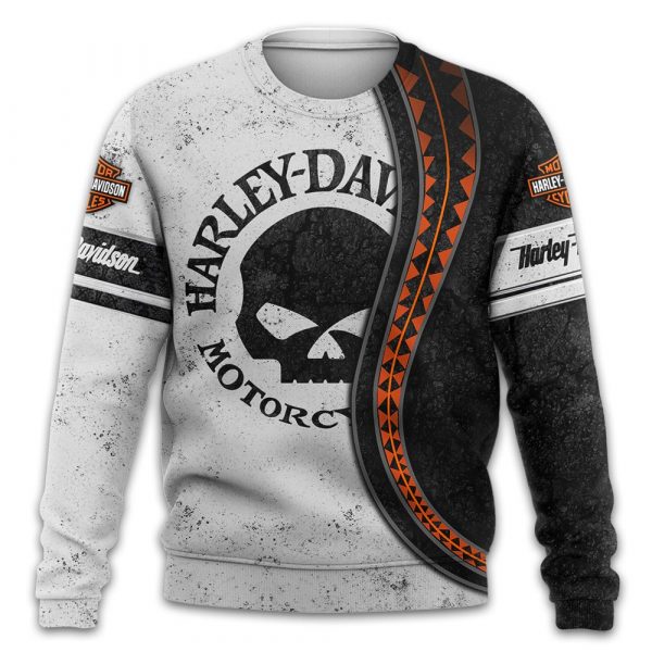 Willie G Skull Harley Davidson 3D Sweater