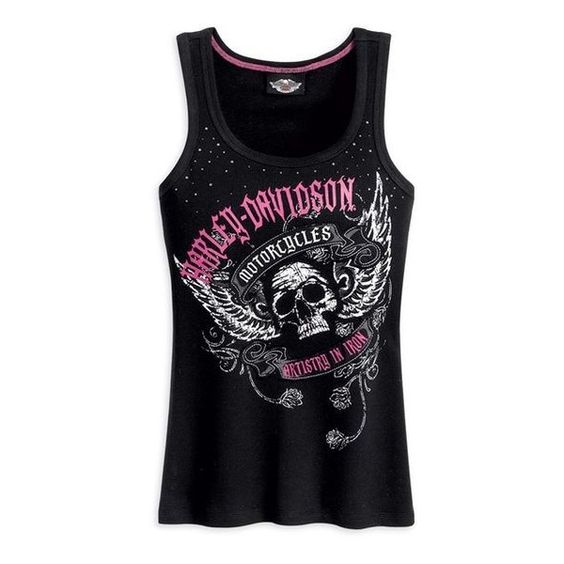 Womens Artistry in Iron Harley Davidson Tank Top polyvore
