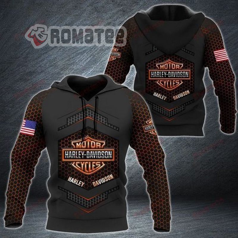Harley Davidson Motorcycles Protective Gear Motorcycle Armor Style 3D All Over Print Hoodie