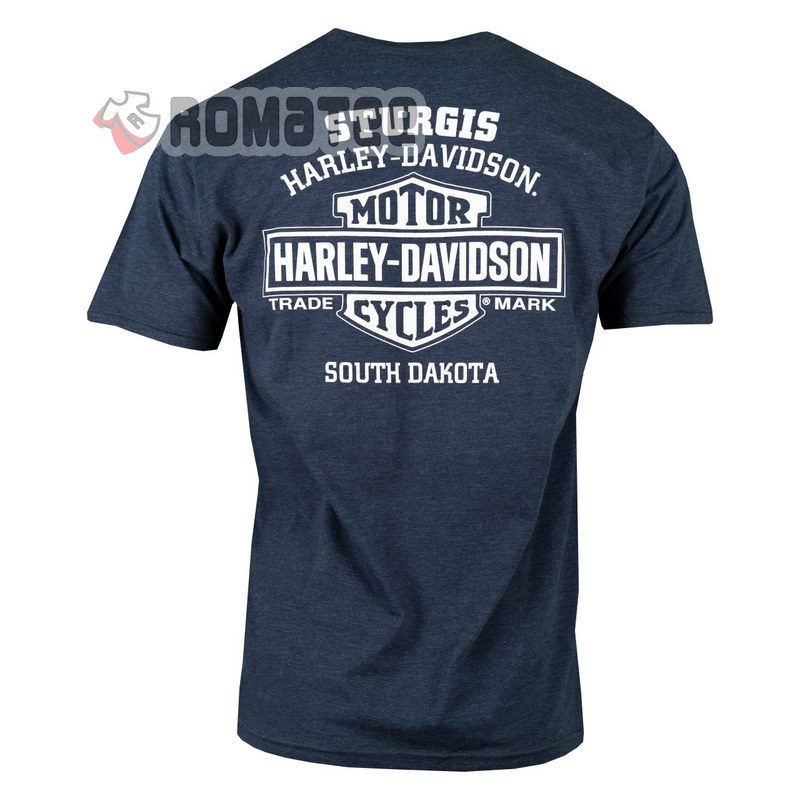 Harley Davidson World Finest Motorcycles Sturgis South Dakota 2D T Shirt back
