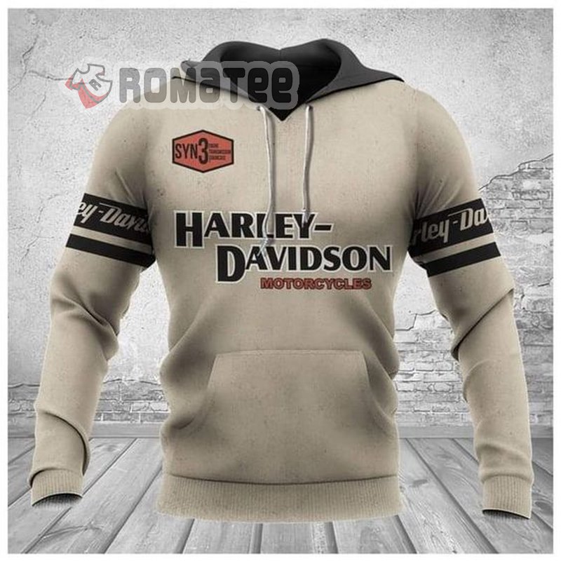 SYN 3D All Over Print Harley Davidson Motorcycle Grey 3D All Over Print Hoodie