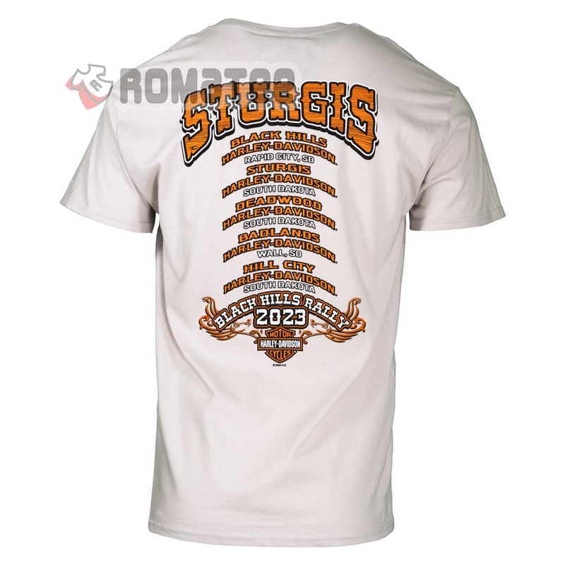 Sturgis Wild Boar Motorcycles Black Hill Rally 2023 South Dakota Event 2D T Shirt Back