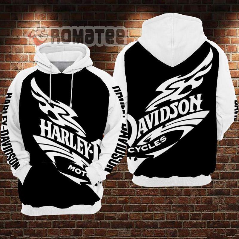 Eagle Face Eyes Harley Davidson 3D All Over Print Non color Hoodie