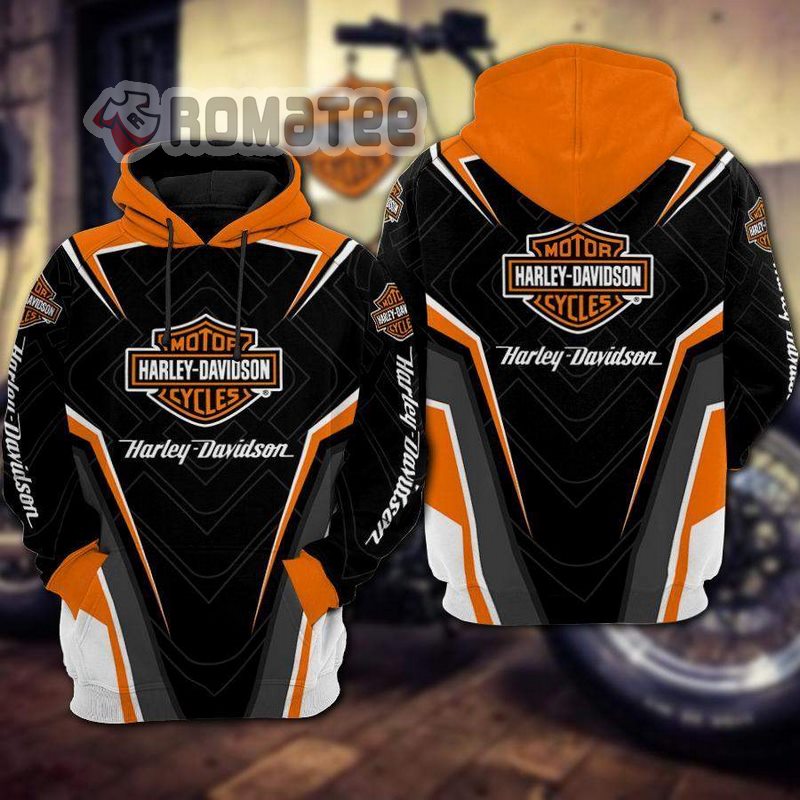 Harley Davidson Motorcycles Armor Square Pattern 3D All Over Print Hoodie