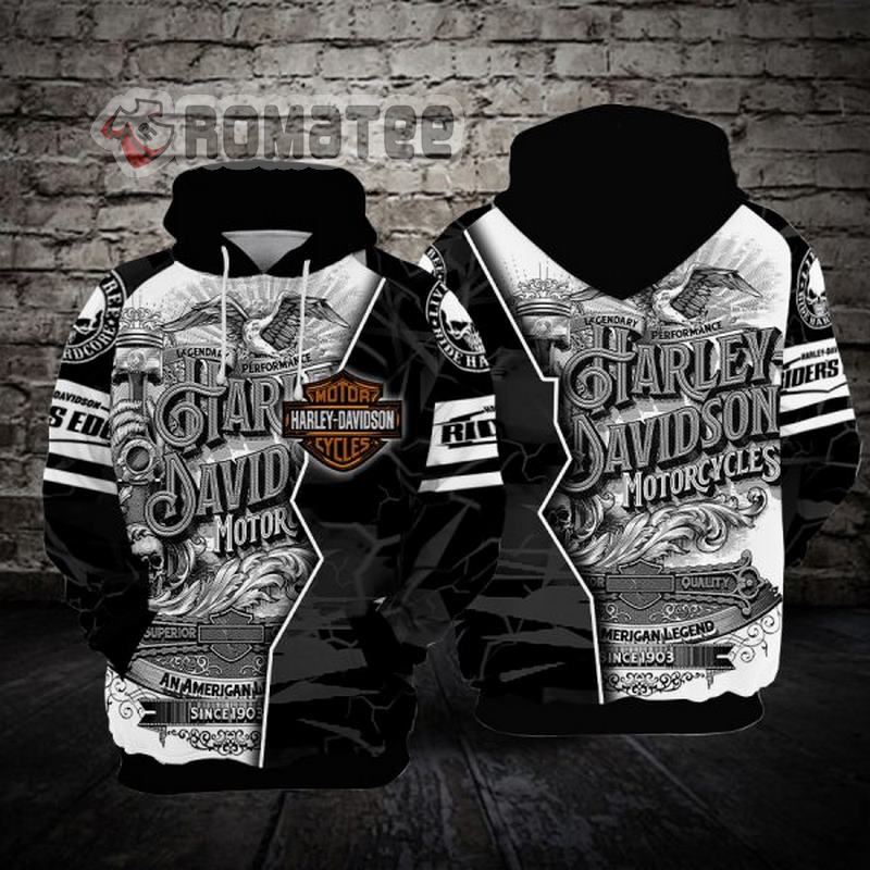 Legendary Performance Hoodie Motocycles Eagle Willie G Skull 3D All Over Print Non Color Hoodie