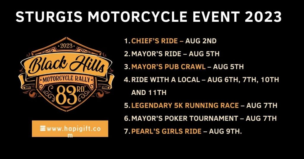 Thrilling Sturgis Motorcycle Rally 2023 MustAttend Schedule Don't